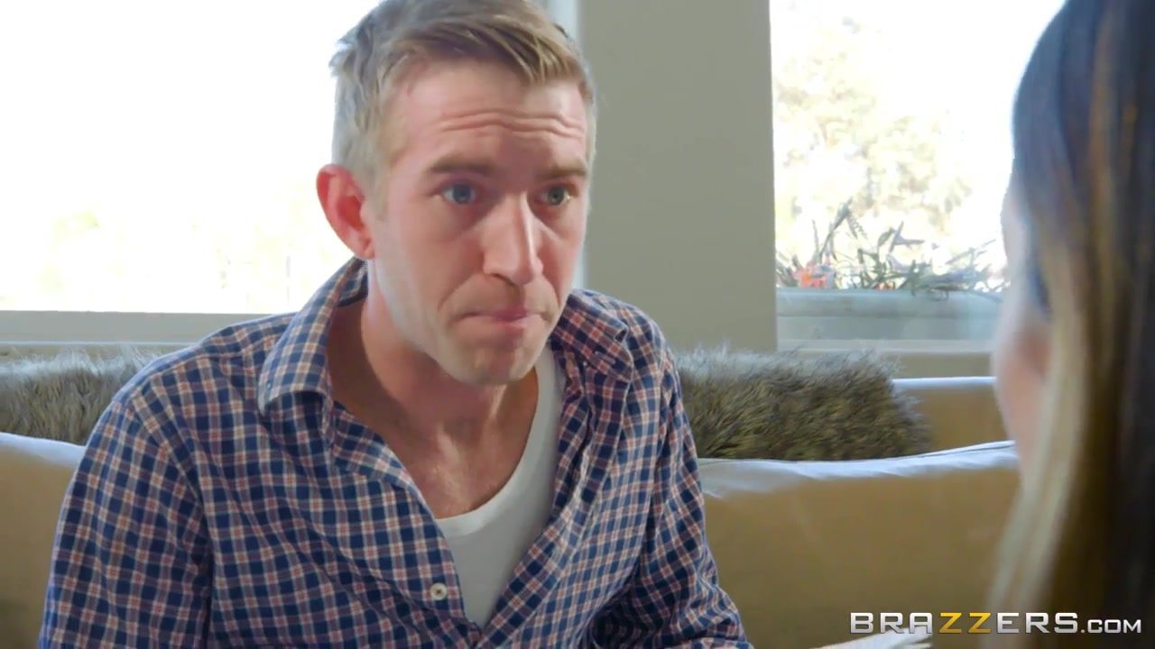 Feisty girl and her movie partner repeat their lines on the sofa